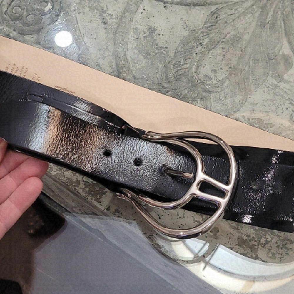WIDE LEATHER BELT ITALY